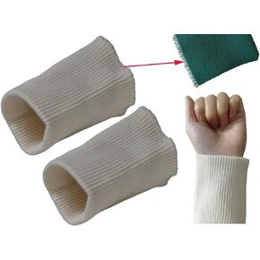 Finished Knitted Ribbed Cuffs,Replacement Jacket Stripes Rib Knit Trims Cuffs 1Pair for Sewing DIY (Black)
