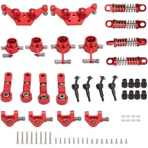 VBESTLIFE RC Car Upgrade Parts,Aluminum Alloy RC Car Upgrade Parts Kit Shock Absorbers CVD Drive Shaft Front Rear Steering Cup for WLtoys K969 RC Car