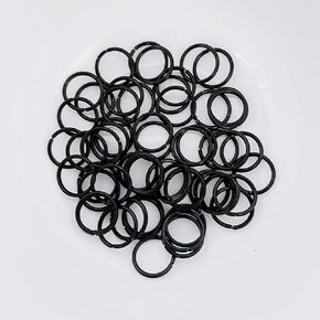 10 ملم حلقات القفز السوداء 200 قطعة لصنع المجوهرات وسوار القلادة in Kuwait