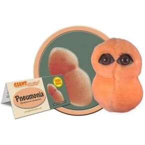 GIANTmicrobes Pneumonia Plush – Get Well Gift and Learning Science Tool for Friends, Family, Patients, Students, Doctors, Nurses, Scientists, Public Health Experts and Teachers in Saudi Arabia