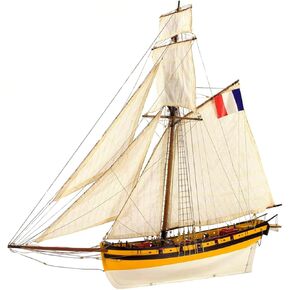 Artesanía Latina - مجموعة نماذج سفينة خشبية - قاطع قرصان فرنسي، لو رينارد - موديل 22401، مقياس 1:50 - نماذج للتجميع - المستوى المتوسط in Kuwait