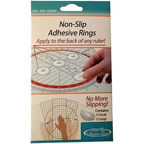 HONEYSEW Little Foot TPT That Purple Thang with Crafters Workshop TrueCut Non-Slip Adhesive Rings Ruler Grips (1pack Non-Slip Rings)