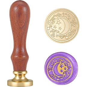 Mornajina ختم من الشمع ختم القمر في اليد ختم ختم لدعوات الزفاف بطاقة المغلفات رسالة الديكور in Kuwait