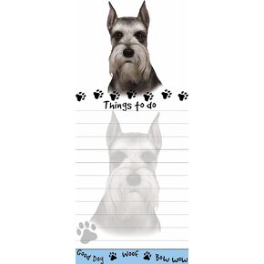"Schnauzer Magnetic List Pads" Uniquely Shaped Sticky Notepad Measures 8.5 by 3.5 Inches in Saudi Arabia