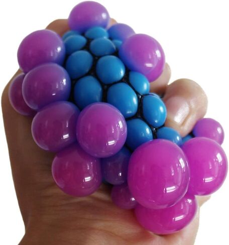 WeFidget's Rubber Grape Ball Hand Wrist Squeeze Toy Stress Autism Mood Relief in Kuwait