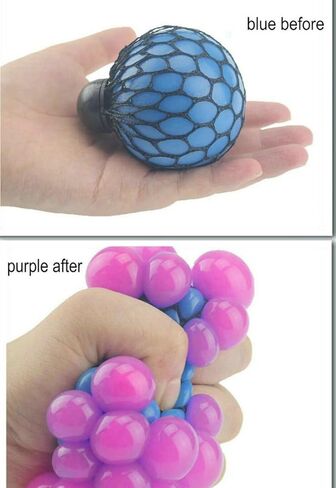 WeFidget's Rubber Grape Ball Hand Wrist Squeeze Toy Stress Autism Mood Relief in Kuwait