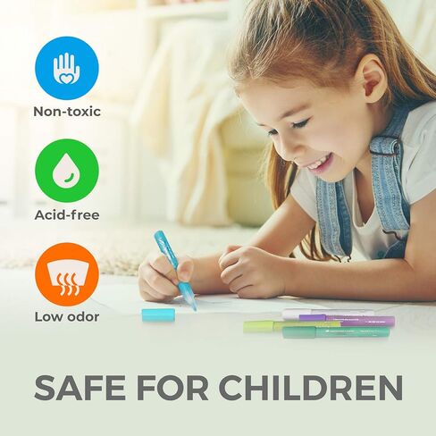 أقلام تحديد أكريليك من WEISBRANDT للرسم الصخري، والورق، والبلاستيك، والسيراميك، والزجاج، والخشب، والمعادن، وحرف سجل القصاصات، وصناعة البطاقات، والقماش. ذو أساس مائي، غير سام، سريع الجفاف، طرف متوسط، 13 لونًا in Kuwait