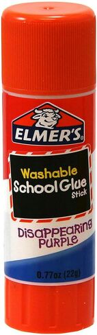 Elmer's Disappearing Purple School Glue Sticks, Washable, 22 Grams, 3 Count (Pack of 6) in Saudi Arabia