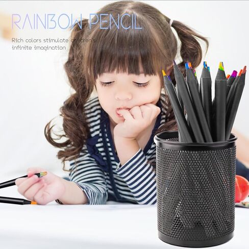 VIEKIER 8 Color in 1 Rainbow Pencils, 20PCS Jumbo Colored Pencils Multicolored Pencils for Art Drawing Coloring Sketching in Kuwait