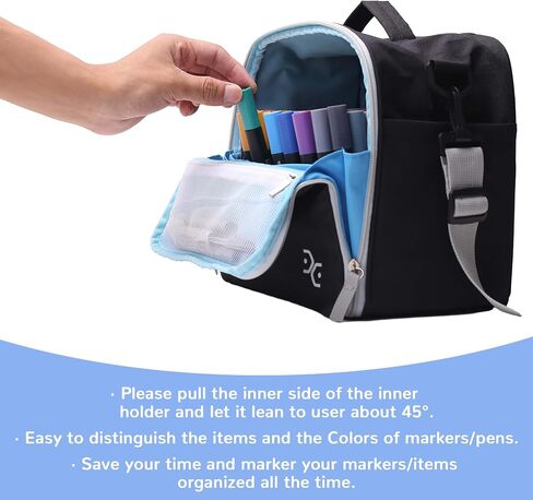 Togood Ultra-Large Storage Marker Pens Backpack, Shoulder Bag for Pens. Up to 300pcs pens in Kuwait