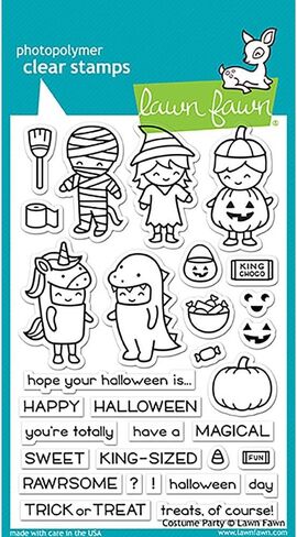 Lawn Fawn Clear Stamps 4"X6"-Costume Party -LF1458 in Saudi Arabia