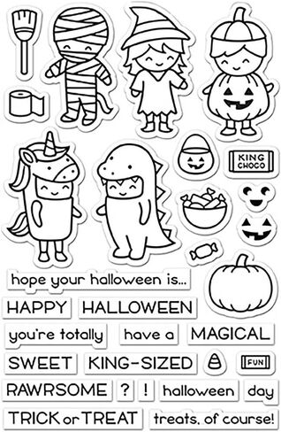 Lawn Fawn Clear Stamps 4"X6"-Costume Party -LF1458 in Saudi Arabia