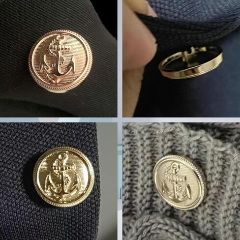 20 قطعة أزرار ذهبية للسترة - أزرار ذهبية 15 مم 20 مم لأزرار السترة وأزرار معدنية للخياطة والرجال والنساء والمعاطف الرياضية والبدلات والزي الرسمي والسترات in Kuwait