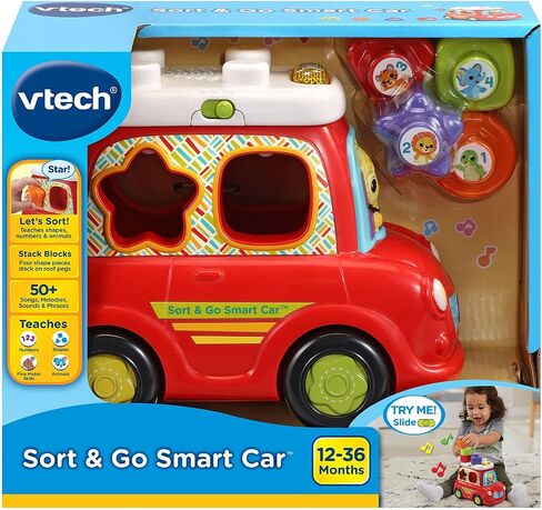 VTech Sort and Go Smart Car, Red in Saudi Arabia