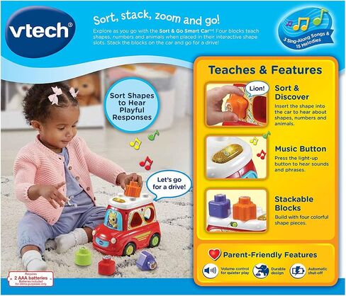VTech Sort and Go Smart Car, Red in Saudi Arabia