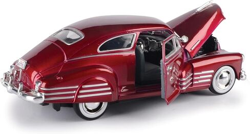 1948 Chevy Aerosedan Fleetline, Red - Motormax Premium American 73266 - 1/24 Scale Diecast Model Car, unisex-children in Saudi Arabia