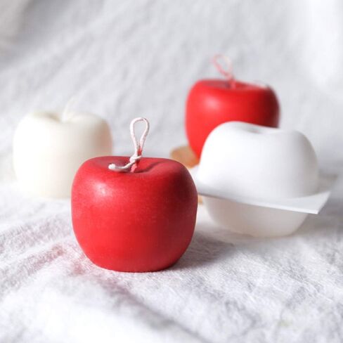 Topwon 3D Apple Candle Making Mould Handmade Soap Handcraft Ornaments Mold in Saudi Arabia