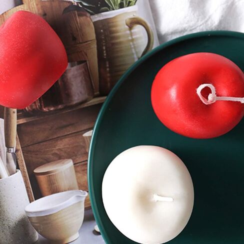 Topwon 3D Apple Candle Making Mould Handmade Soap Handcraft Ornaments Mold in Saudi Arabia