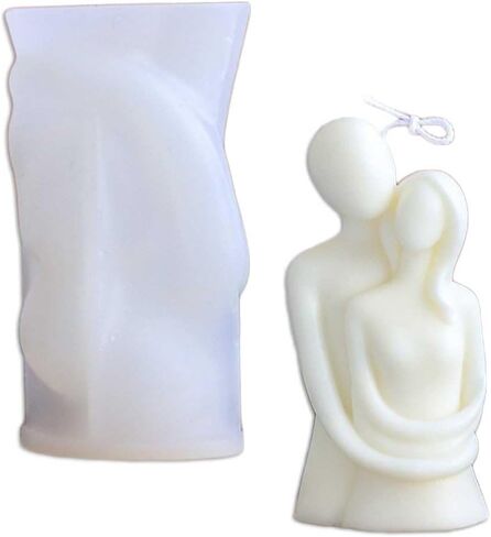 لهجة المرح احتضان الأزواج شكل قوالب سيليكون شمعة لصنع شمعة، الراتنج، شموع الروائح، صابون الشمع اليدوية، ديكور المنزل، الحرف اليدوية in Kuwait