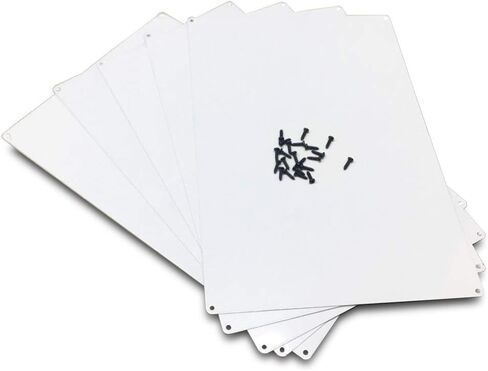 Aluminum Metal Signs Sublimation Blanks 8X12X0.026 Inch Nameplates for Heat Transfer Press UV Print 4 Drilled Holes 5PCS (Brushed Silver) 20X30CM in Kuwait