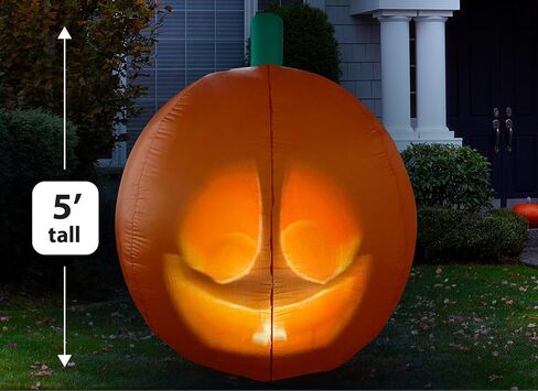 ANIMAT3D Inflatable Jabberin' Jack 5 Foot Tall Talking Animated Pumpkin with Built in Projector & Speaker Plug'n Play in Saudi Arabia