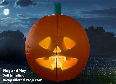 ANIMAT3D Inflatable Jabberin' Jack 5 Foot Tall Talking Animated Pumpkin with Built in Projector & Speaker Plug'n Play in Saudi Arabia