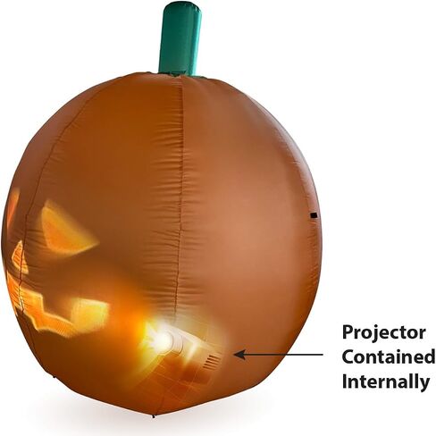 ANIMAT3D Inflatable Jabberin' Jack 5 Foot Tall Talking Animated Pumpkin with Built in Projector & Speaker Plug'n Play in Saudi Arabia