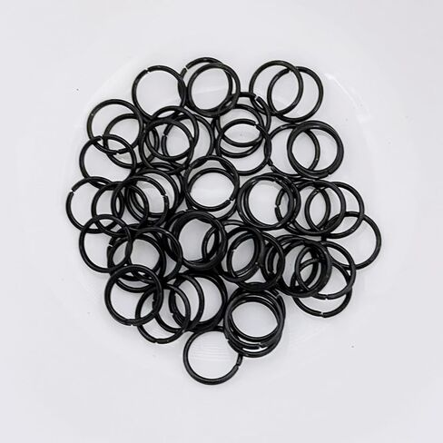 10 ملم حلقات القفز السوداء 200 قطعة لصنع المجوهرات وسوار القلادة in Kuwait