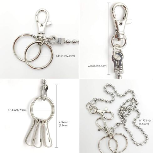 سلسلة جيب سروال سلسلة حزام معدن جينز سلسلة محفظة سلسلة مع مشابك جراد البحر وحلقة مفاتيح للرجال والنساء المفاتيح in Kuwait