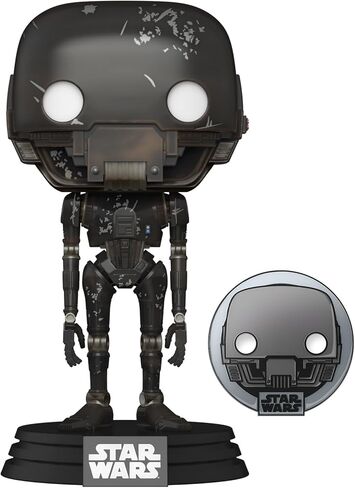 Funko Pop! Star Wars: Across The Galaxy - K-2SO Vinyl Bobblehead and Enamel Pin, Amazon Exclusive in Saudi Arabia