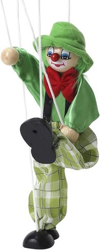Marionette Puppets Clown Doll String Puppets Hand Marionette Puppet Teens Adult Wooden MarionetteInteractive Puppets Dolls String Puppet Doll Hand Puppet in Saudi Arabia