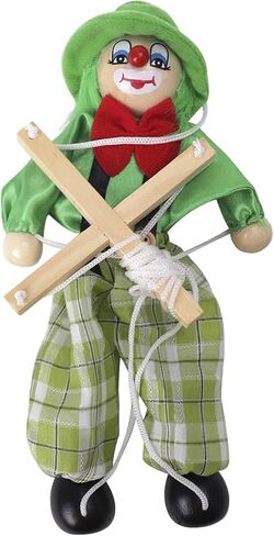 Marionette Puppets Clown Doll String Puppets Hand Marionette Puppet Teens Adult Wooden MarionetteInteractive Puppets Dolls String Puppet Doll Hand Puppet in Saudi Arabia