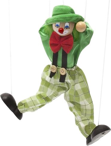 Marionette Puppets Clown Doll String Puppets Hand Marionette Puppet Teens Adult Wooden MarionetteInteractive Puppets Dolls String Puppet Doll Hand Puppet in Saudi Arabia