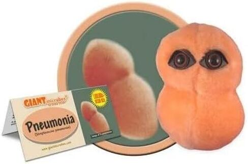 GIANTmicrobes Pneumonia Plush – Get Well Gift and Learning Science Tool for Friends, Family, Patients, Students, Doctors, Nurses, Scientists, Public Health Experts and Teachers in Saudi Arabia