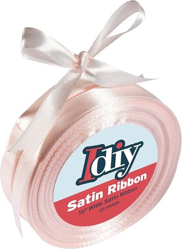 Satin Ribbon (1", 25 Yards) No Wire, DIY Arts & Crafts, Gift Wrapping Baskets, Wedding Decor, Sewing Projects, Party Embellishment, Hair Bows, Floral, Baby Showers, Holiday Wreath (Mint Green) in Saudi Arabia