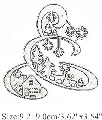 hinana Christmas Tree Metal Die Cuts,Christmas Tree Snowflak Animal Deer Frame Cutting Dies Cut Stencils for DIY Scrapbooking Photo Decorative Embossing Paper Dies for Scrapbooking Card Making in Saudi Arabia