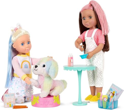 Glitter Girls – Posable Dog with Grooming Accessories- pet Accessories for 14" Dolls- 3 Years + in Saudi Arabia
