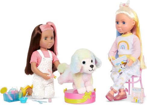 Glitter Girls – Posable Dog with Grooming Accessories- pet Accessories for 14" Dolls- 3 Years + in Saudi Arabia