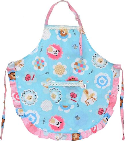 Kids Kitchen Cotton Apron with Pocket, Child Apron for Cooking Painting in Kuwait