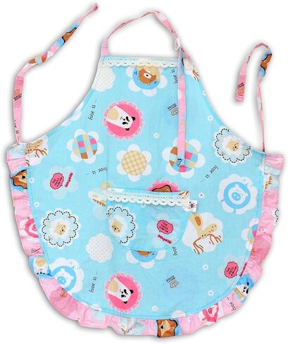 Kids Kitchen Cotton Apron with Pocket, Child Apron for Cooking Painting in Kuwait