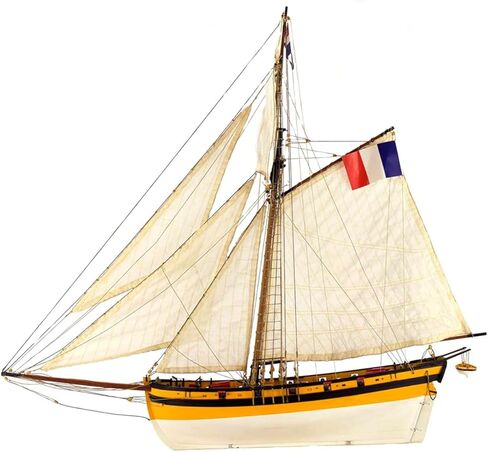 Artesanía Latina - مجموعة نماذج سفينة خشبية - قاطع قرصان فرنسي، لو رينارد - موديل 22401، مقياس 1:50 - نماذج للتجميع - المستوى المتوسط in Kuwait
