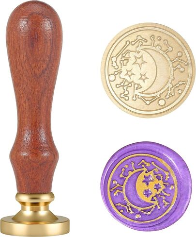 Mornajina ختم من الشمع ختم القمر في اليد ختم ختم لدعوات الزفاف بطاقة المغلفات رسالة الديكور in Kuwait