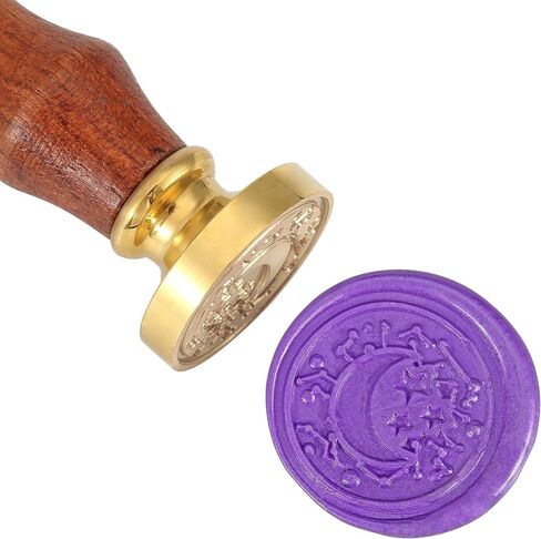 Mornajina ختم من الشمع ختم القمر في اليد ختم ختم لدعوات الزفاف بطاقة المغلفات رسالة الديكور in Kuwait