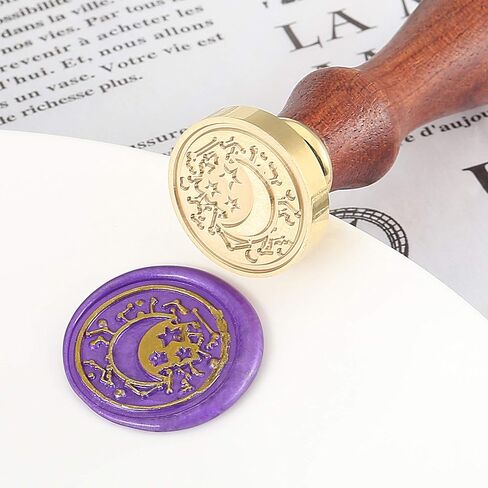 Mornajina ختم من الشمع ختم القمر في اليد ختم ختم لدعوات الزفاف بطاقة المغلفات رسالة الديكور in Kuwait