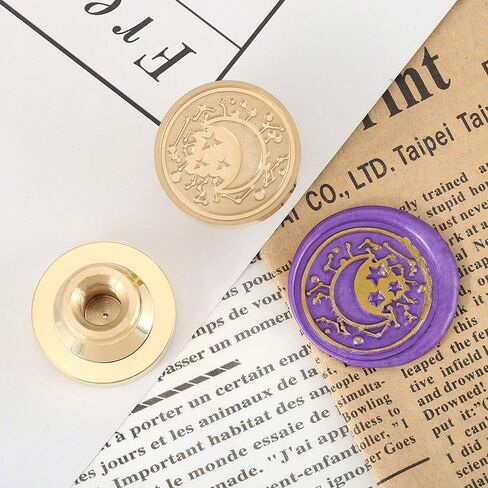 Mornajina ختم من الشمع ختم القمر في اليد ختم ختم لدعوات الزفاف بطاقة المغلفات رسالة الديكور in Kuwait