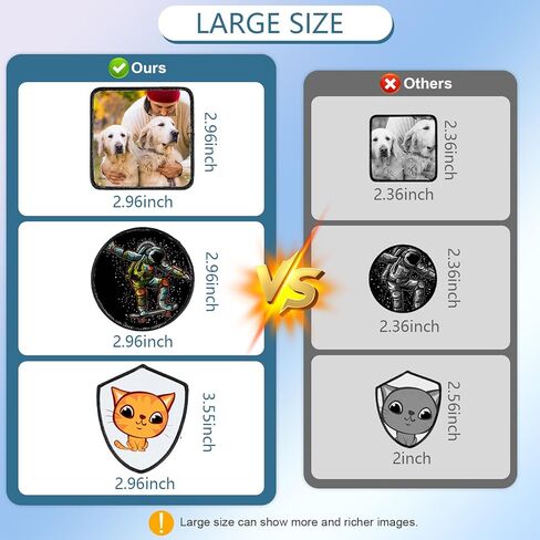 40 PCs Sublimation Blanks Patches - Large Iron-on Patch with Black Border - Exquisite Fabric Patches for DIY Hats Backpack T-Shirt Project (Mixed) in Kuwait