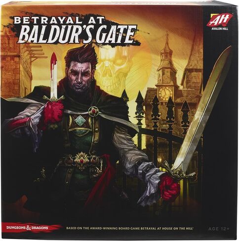 Hasbro Gaming Avalon Hill Betrayal at Baldur's Gate Modular Board Hidden Traitor Game,Ages 12 and Up,D&D,Based on Betrayal at House on The Hill in Saudi Arabia