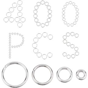 SUNNYCLUE 1 Box 400Pcs Jump Rings Gold 304 Stainless Steel Jump Ring 5mm Split Jump Rings Small Double Loop Jump Ring Linking Ring for Jewelry Making Accessories DIY Earrings Bracelet Necklace Crafts