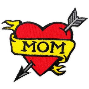 I Love My Mom Shirt DIY, Love Mommy Mom Banner Embroidered Iron on Patch Gift for Mother in Kuwait