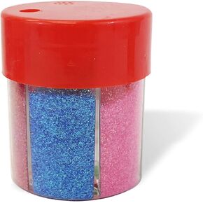 Allgala 12 Assorted Color Fine Glitter Shake Jars for for Arts and Crafts Painting Scrapbook Makeup Slime Party Supply